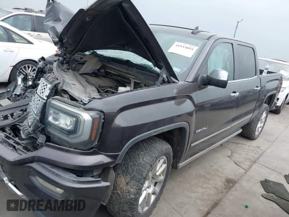 ✅ 2016 GMC Sierra 1500 Denali • VIN: 3GTP1PEC3GG190647 • Lot: 41933094. Listed on IAAI with 161,125 mi. Free auction sales archive from the USA and detailed vehicle history report at DreamBid. Image 2.