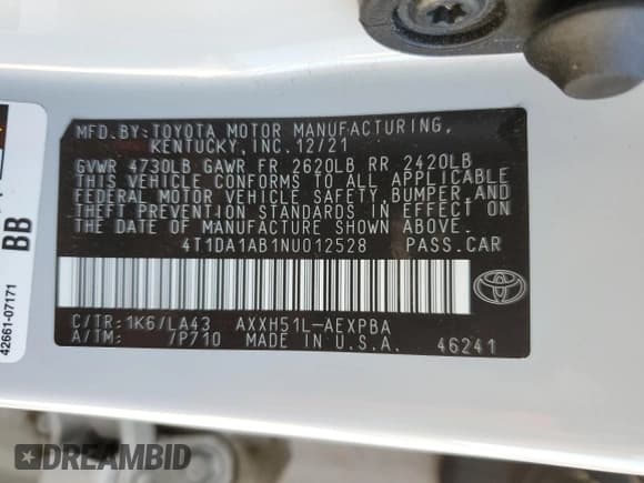 ✅ 2022 Toyota Avalon Limited Hybrid • VIN: 4T1DA1AB1NU012528 • Lot: 76972724. Wystawiony na Copart z przebiegiem 13 220 mil. Bezpłatny archiwum sprzedaży aukcyjnych z USA i szczegółowy raport historii pojazdu na DreamBid. Zdjęcie 15.