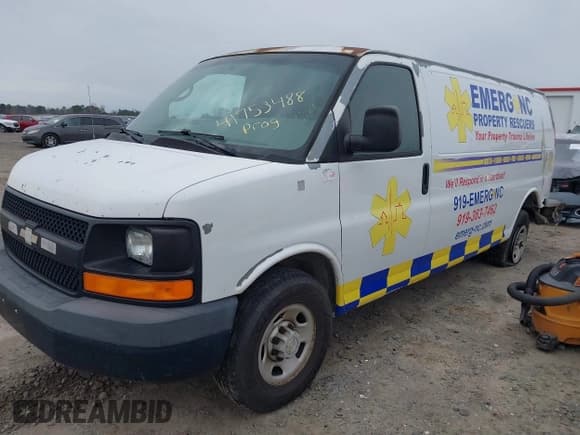 ✅ 2009 Chevrolet Express Cargo • VIN: 1GCGG29C591175399 • Lot: 41753488. Listed on IAAI with 216,988 mi. Free auction sales archive from the USA and detailed vehicle history report at DreamBid. Image 2.