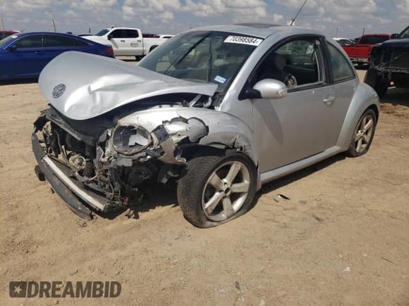 ✅ 2007 Volkswagen Beetle • VIN: 3VWSW31C97M507257 • Lot: 70398584. Wystawiony na Copart z przebiegiem 157 556 mil. Bezpłatny archiwum sprzedaży aukcyjnych z USA i szczegółowy raport historii pojazdu na DreamBid. Zdjęcie 1.