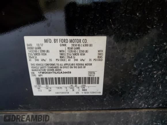 ✅ 2018 Ford Explorer Platinum • VIN: 1FM5K8HT6JGA34459 • Lot: 91838085. Wystawiony na Copart z przebiegiem Nie podano. Bezpłatny archiwum sprzedaży aukcyjnych z USA i szczegółowy raport historii pojazdu na DreamBid. Zdjęcie 13.