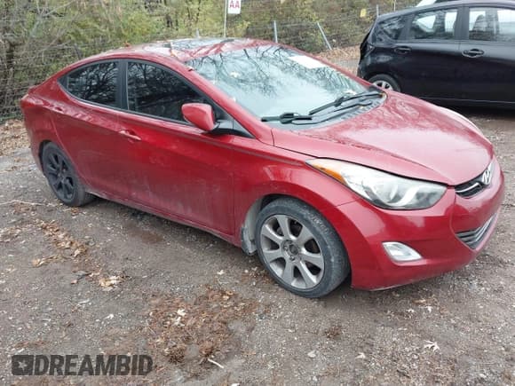 ✅ 2012 Hyundai Elantra GLS • VIN: KMHDH4AE5CU483747 • Lot: 43756900. Listed on IAAI with 180,091 mi. Free auction sales archive from the USA and detailed vehicle history report at DreamBid. Image 1.