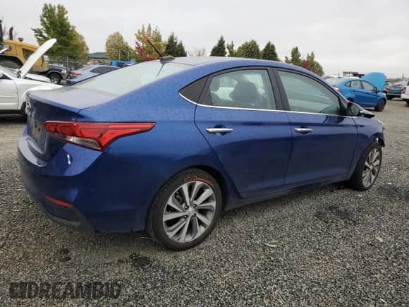 2021 Hyundai Accent Limited with VIN 3KPC34A67ME152725, listed as a Copart auction lot 74799464 with 24,519 mi miles and Salvage title. Bid and sale history available at DreamBid. Image 3.