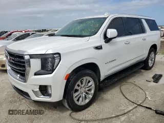 ✅ 2022 GMC Yukon XL SLT • VIN: 1GKS1GKD2NR167076 • Lot: 74606914. Listed on Copart with 43,208 mi. Free auction sales archive from the USA and detailed vehicle history report at DreamBid. Image 1.