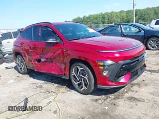 ✅ 2025 Hyundai Kona N Line S • VIN: KM8HB3A36SU209290 • Lot: 43004657. Listed on IAAI with 11,884 mi. Free auction sales archive from the USA and detailed vehicle history report at DreamBid. Image 1.