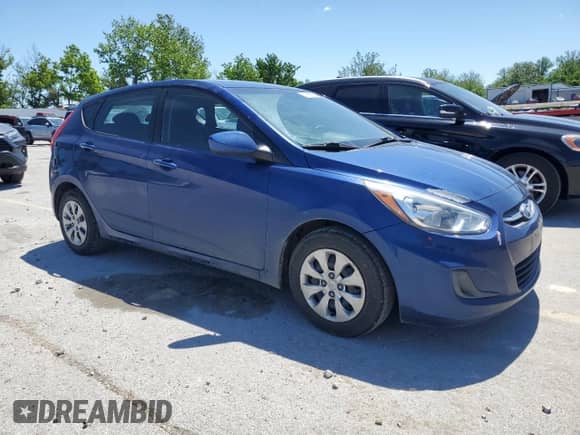 2017 Hyundai Accent SE with VIN KMHCT5AE7HU313283, listed as a Copart auction lot 58184555 with 130,763 mi miles and Salvage title. Bid and sale history available at DreamBid. Image 4.