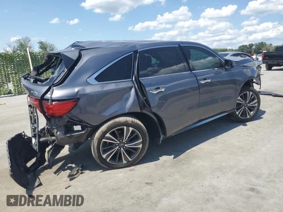 ✅ 2019 Acura MDX Technology • VIN: 5J8YD3H56KL012245 • Lot: 70443195. Listed on Copart with 47,646 mi. Free auction sales archive from the USA and detailed vehicle history report at DreamBid. Image 3.