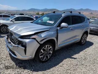 ✅ 2022 Hyundai Santa Fe Calligraphy • VIN: 5NMS5DAL3NH470377 • Лот: 63871105. Опубликован ранее на Copart с пробегом 28 989 миль. Бесплатный доступ к архиву аукционных продаж из США и подробный отчёт об истории автомобиля на DreamBid. Изображение 1.