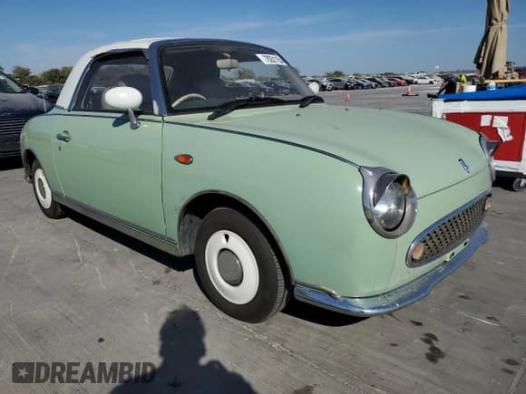 ✅ 1991 Nissan Figaro • VIN: FK10016600 • Lot: 78201154. Listed on Copart with 124,678 mi. Free auction sales archive from the USA and detailed vehicle history report at DreamBid. Image 5.
