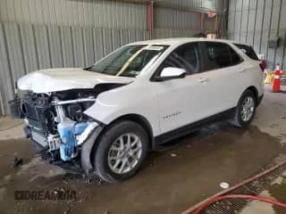 2024 Chevrolet Equinox LT with VIN 3GNAXUEG7RL362069, listed as a Copart auction lot 70989885 with 27,947 mi miles and Salvage title. Bid and sale history available at DreamBid. Image 1.