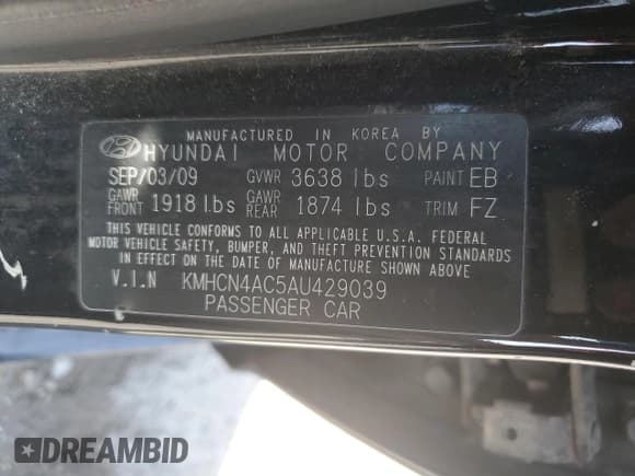 ✅ 2010 Hyundai Accent GLS • VIN: KMHCN4AC5AU429039 • Лот: 67172345. Опубликован ранее на Copart с пробегом 118 768 миль. Бесплатный доступ к архиву аукционных продаж из США и подробный отчёт об истории автомобиля на DreamBid. Изображение 13.