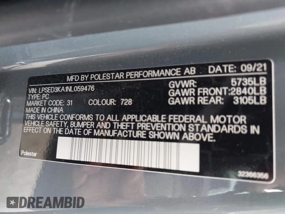 ✅ 2022 Polestar 2 • VIN: LPSED3KA1NL059476 • Lot: 42034791. Wystawiony na IAAI z przebiegiem Nie podano. Bezpłatny archiwum sprzedaży aukcyjnych z USA i szczegółowy raport historii pojazdu na DreamBid. Zdjęcie 9.