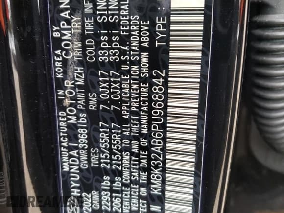 ✅ 2023 Hyundai Kona SEL • VIN: KM8K32AB6PU968842 • Лот: 70331653. Опубликован ранее на Copart с пробегом 3 470 миль. Бесплатный доступ к архиву аукционных продаж из США и подробный отчёт об истории автомобиля на DreamBid. Изображение 12.