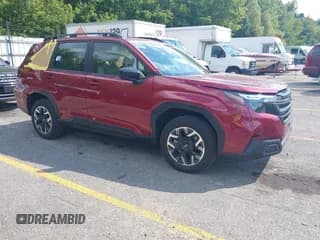 ✅ 2025 Subaru Forester • VIN: JF2SLDAC2SH409638 • Lot: 43107638. Wystawiony na IAAI z przebiegiem 8 036 mil. Bezpłatny archiwum sprzedaży aukcyjnych z USA i szczegółowy raport historii pojazdu na DreamBid. Zdjęcie 1.