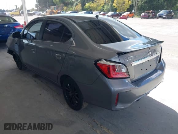 ✅ 2022 Mitsubishi Mirage ES • VIN: ML32FUFJ8NHF08472 • Лот: 43627220. Опубликован ранее на IAAI с пробегом 33 516 миль. Бесплатный доступ к архиву аукционных продаж из США и подробный отчёт об истории автомобиля на DreamBid. Изображение 3.