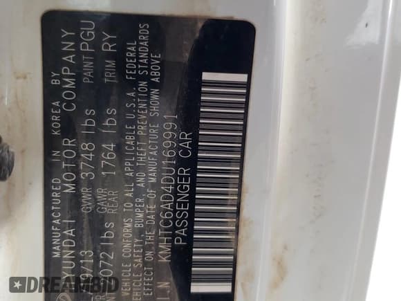 ✅ 2013 Hyundai Veloster w/Gray Int • VIN: KMHTC6AD4DU169991 • Lot: 80317444. Wystawiony na Copart z przebiegiem 145 107 mil. Bezpłatny archiwum sprzedaży aukcyjnych z USA i szczegółowy raport historii pojazdu na DreamBid. Zdjęcie 13.