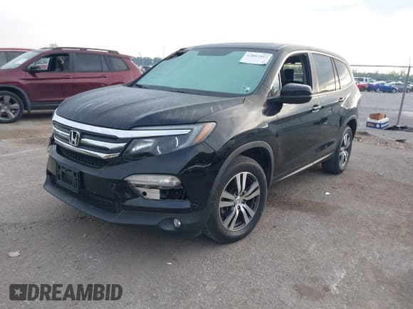 ✅ 2018 Honda Pilot EX-L • VIN: 5FNYF5H56JB016415 • Lot: 42047097. Listed on IAAI with 76,894 mi. Free auction sales archive from the USA and detailed vehicle history report at DreamBid. Image 2.