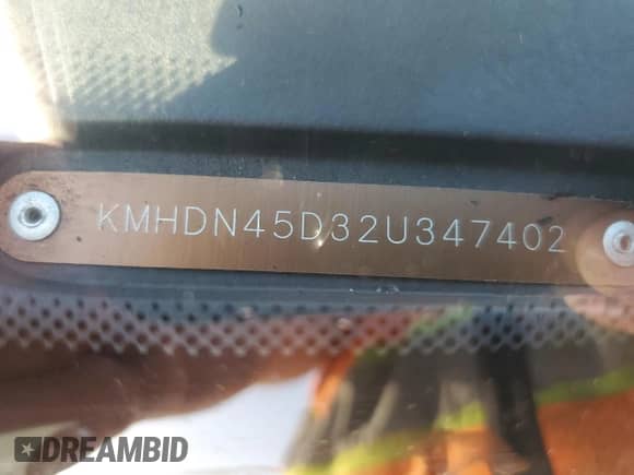 ✅ 2002 Hyundai Elantra GLS • VIN: KMHDN45D32U347402 • Лот: 78443944. Размещён на Copart с пробегом Не указан миль. Получите бесплатный доступ к архиву аукционных продаж из США и посмотрите подробный отчёт об истории автомобиля на DreamBid. Изображение 13.