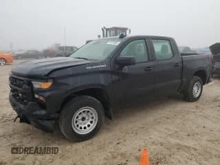 ✅ 2024 Chevrolet Silverado 1500 Work Truck • VIN: 1GCPAAEK4RZ266089 • Lot: 87070304. Listed on Copart with 3,857 mi. Free auction sales archive from the USA and detailed vehicle history report at DreamBid. Image 1.