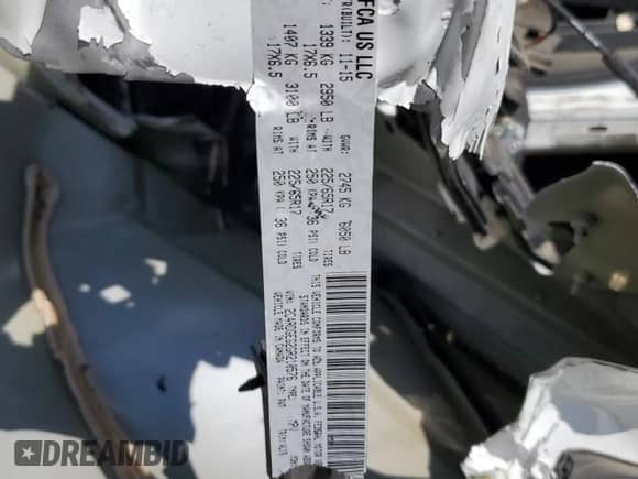 2016 Dodge Grand Caravan R/T с VIN 2C4RDGEG2GR210576, выставлен на аукционе Copart как лот 68048925 с пробегом Не указан миль и На запчасти • Non repairable. История ставок и продаж доступна на DreamBid. Изображение 13.