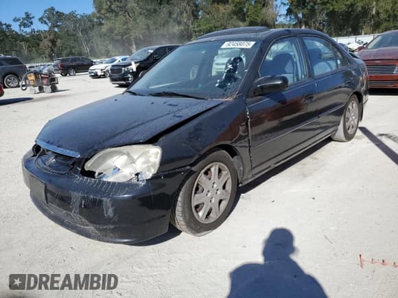 ✅ 2003 Honda Civic EX • VIN: 2HGES26783H534770 • Lot: 92458075. Listed on Copart with 251,667 mi. Free auction sales archive from the USA and detailed vehicle history report at DreamBid. Image 1.
