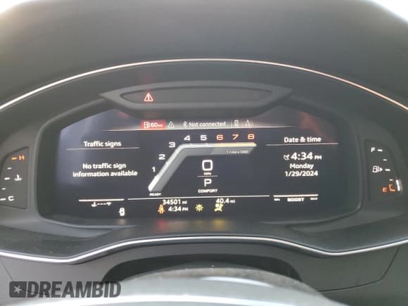 ✅ 2020 Audi S6 Prestige • VIN: WAUFFAF21LN063894 • Лот: 38923514. Опубликован ранее на Copart с пробегом 34 501 миль. Бесплатный доступ к архиву аукционных продаж из США и подробный отчёт об истории автомобиля на DreamBid. Изображение 9.