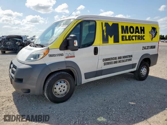 ✅ 2016 Ram ProMaster Cargo • VIN: 3C6TRVAG1GE100743 • Lot: 60865195. Listed on Copart with 154,327 mi. Free auction sales archive from the USA and detailed vehicle history report at DreamBid. Image 1.