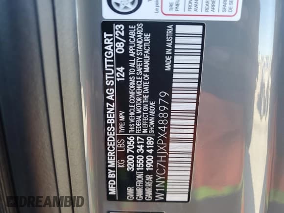 ✅ 2023 Mercedes-Benz G 63 AMG • VIN: W1NYC7HJXPX488979 • Lot: 91834715. Wystawiony na Copart z przebiegiem 9 526 mil. Bezpłatny archiwum sprzedaży aukcyjnych z USA i szczegółowy raport historii pojazdu na DreamBid. Zdjęcie 12.