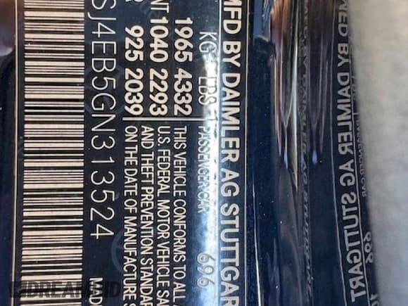 ✅ 2016 Mercedes-Benz CLA 250 • VIN: WDDSJ4EB5GN313524 • Lot: 95901895. Wystawiony na Copart z przebiegiem 145 724 mil. Bezpłatny archiwum sprzedaży aukcyjnych z USA i szczegółowy raport historii pojazdu na DreamBid. Zdjęcie 15.