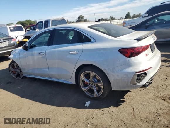 ✅ 2023 Audi S3 Premium Plus • VIN: WAUH3DGY2PA053684 • Lot: 72922323. Listed on Copart with 2,283 mi. Free auction sales archive from the USA and detailed vehicle history report at DreamBid. Image 2.