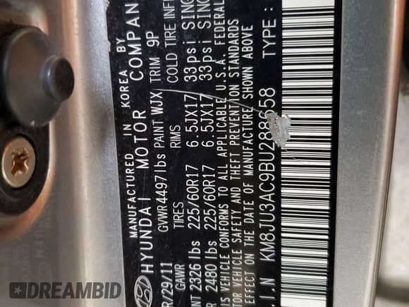 2011 Hyundai Tucson GLS с VIN KM8JU3AC9BU288658, выставлен на аукционе Copart как лот 85422855 с пробегом 221 484 миль миль и Чистый • Clean title. История ставок и продаж доступна на DreamBid. Изображение 14.