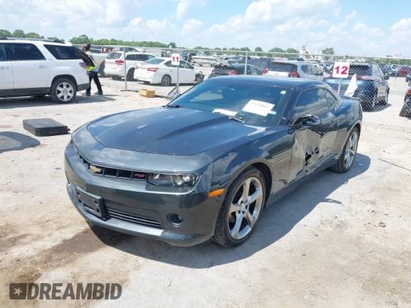 2014 Chevrolet Camaro LT with VIN 2G1FC1E39E9131573, listed as a IAAI auction lot 43128847 with 62,617 mi miles and . Bid and sale history available at DreamBid. Image 2.