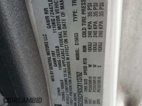 ✅ 2012 Chevrolet Colorado 1LT • VIN: 1GCESCF93C8113762 • Лот: 83834674. Опубликован ранее на Copart с пробегом Не указан. Бесплатный доступ к архиву аукционных продаж из США и подробный отчёт об истории автомобиля на DreamBid. Изображение 12.