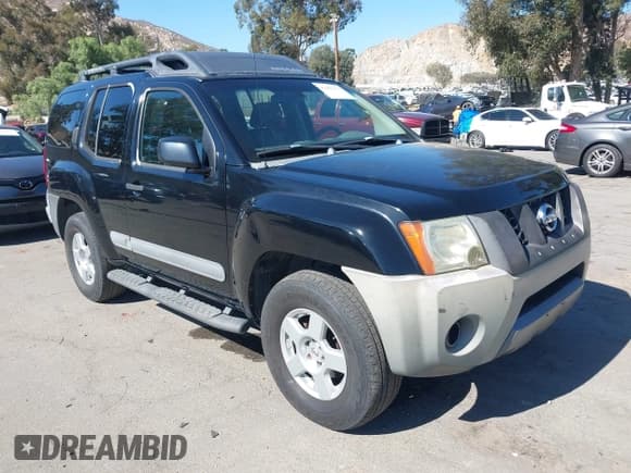 ✅ 2005 Nissan Xterra S • VIN: 5N1AN08W05C627345 • Lot: 43462378. Listed on IAAI with 213,638 mi. Free auction sales archive from the USA and detailed vehicle history report at DreamBid. Image 1.