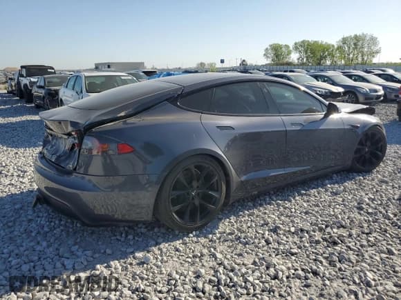 ✅ 2021 Tesla Model S Long Range • VIN: 5YJSA1E57MF438845 • Lot: 43396945. Listed on Copart with 56,913 mi. Free auction sales archive from the USA and detailed vehicle history report at DreamBid. Image 3.