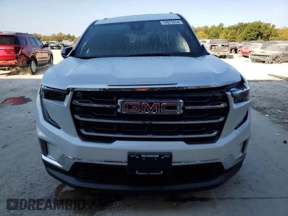 ✅ 2024 GMC Acadia FWD Elevation • VIN: 1GKENKKS4RJ151971 • Lot: 74977614. Wystawiony na Copart z przebiegiem 2 296 mil. Bezpłatny archiwum sprzedaży aukcyjnych z USA i szczegółowy raport historii pojazdu na DreamBid. Zdjęcie 5.