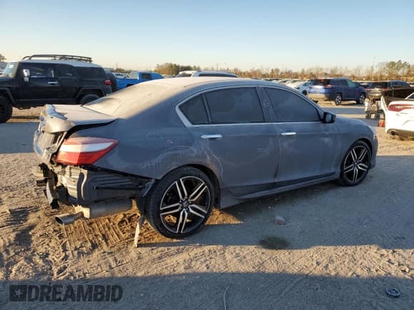 ✅ 2016 Honda Accord Sport • VIN: 1HGCR2E58GA108147 • Лот: 41837745. Опубликован ранее на Copart с пробегом 136 617 миль. Бесплатный доступ к архиву аукционных продаж из США и подробный отчёт об истории автомобиля на DreamBid. Изображение 3.