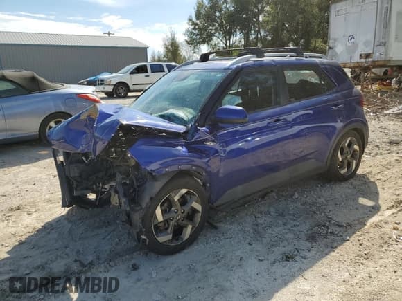 ✅ 2022 Hyundai Venue SEL • VIN: KMHRC8A37NU148163 • Lot: 46837505. Listed on Copart with Not provided. Free auction sales archive from the USA and detailed vehicle history report at DreamBid. Image 1.