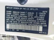 ✅ 2018 Honda Civic Type R Touring • VIN: SHHFK8G74JU203125 • Lot: 41326118. Listed on IAAI with 31,630 mi. Free auction sales archive from the USA and detailed vehicle history report at DreamBid. Image 9.