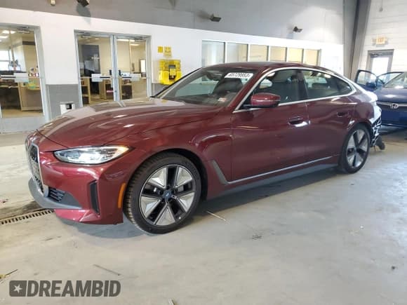 ✅ 2023 BMW i4 eDrive35 • VIN: WBY43AW08PFP74962 • Lot: 65729953. Wystawiony na Copart z przebiegiem 1 250 mil. Bezpłatny archiwum sprzedaży aukcyjnych z USA i szczegółowy raport historii pojazdu na DreamBid. Zdjęcie 1.