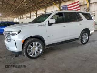 2021 Chevrolet Tahoe High Country с VIN 1GNSKTKL5MR298727, выставлен на аукционе Copart как лот 70154855 с пробегом 39 408 миль миль и Чистый • Clean title. История ставок и продаж доступна на DreamBid. Изображение 1.