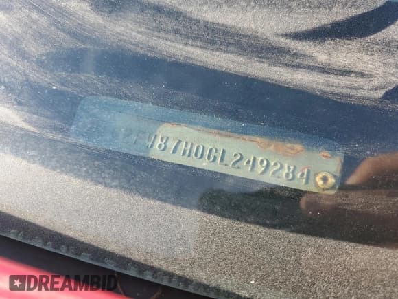 ✅ 1986 Pontiac Firebird Trans Am • VIN: 1G2FW87H0GL249284 • Lot: 76317174. Listed on Copart with 142,505 mi. Free auction sales archive from the USA and detailed vehicle history report at DreamBid. Image 13.