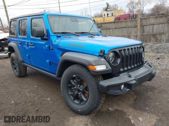 ✅ 2022 Jeep Wrangler Unlimited Sport S • VIN: 1C4HJXDG9NW116270 • Lot: 41227700. Listed on IAAI with 40,181 mi. Free auction sales archive from the USA and detailed vehicle history report at DreamBid. Image 1.
