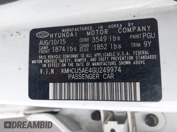 ✅ 2016 Hyundai Accent Sport • VIN: KMHCU5AE4GU249974 • Лот: 41916351. Опубликован ранее на IAAI с пробегом 127 692 миль. Бесплатный доступ к архиву аукционных продаж из США и подробный отчёт об истории автомобиля на DreamBid. Изображение 9.