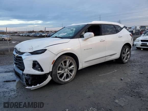 2019 Chevrolet Blazer Premier z VIN 3GNKBFRS9KS700290, wystawiony jako Copart lot #87919295 z przebiegiem 58 191 mil mil oraz Szkoda całkowita • Salvage title. Historia ofert i sprzedaży dostępna na DreamBid. Obrazek 1.