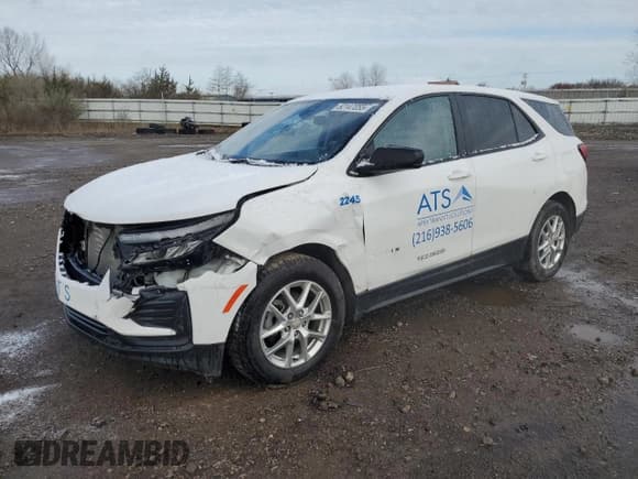 ✅ 2022 Chevrolet Equinox LS • VIN: 3GNAXHEV7NS204336 • Lot: 52147055. Wystawiony na Copart z przebiegiem 255 078 mil. Bezpłatny archiwum sprzedaży aukcyjnych z USA i szczegółowy raport historii pojazdu na DreamBid. Zdjęcie 1.