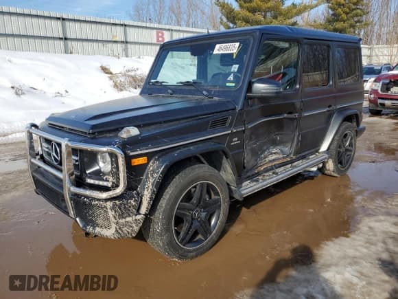 ✅ 2015 Mercedes-Benz G 63 AMG • VIN: WDCYC7DFXFX237297 • Lot: 46496835. Listed on Copart with 114,346 mi. Free auction sales archive from the USA and detailed vehicle history report at DreamBid. Image 1.