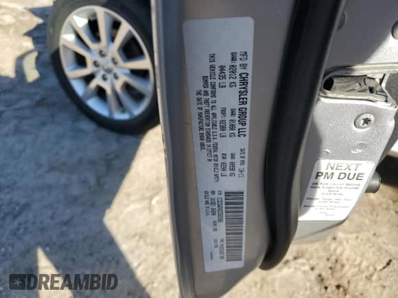 2012 Dodge Caliber SXT Plus with VIN 1C3CDWEA2CD523382, listed as a Copart auction lot 60966505 with Not provided miles and Non repairable. Bid and sale history available at DreamBid. Image 15.