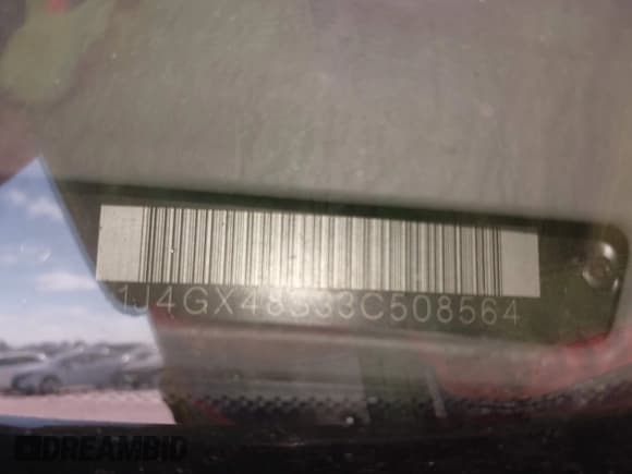 ✅ 2003 Jeep Grand Cherokee Laredo • VIN: 1J4GX48S33C508564 • Lot: 43416549. Listed on IAAI with Not provided. Free auction sales archive from the USA and detailed vehicle history report at DreamBid. Image 9.