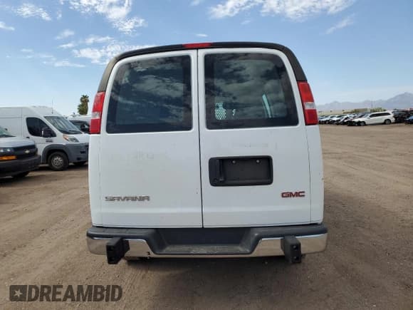 ✅ 2023 GMC Savana Cargo • VIN: 1GTW7AFPXP1128539 • Лот: 63651965. Опубликован ранее на Copart с пробегом 23 249 миль. Бесплатный доступ к архиву аукционных продаж из США и подробный отчёт об истории автомобиля на DreamBid. Изображение 6.